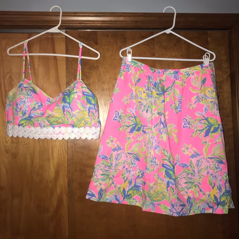 NWT Lilly Pulitzer Evernia set - crop 2 piece